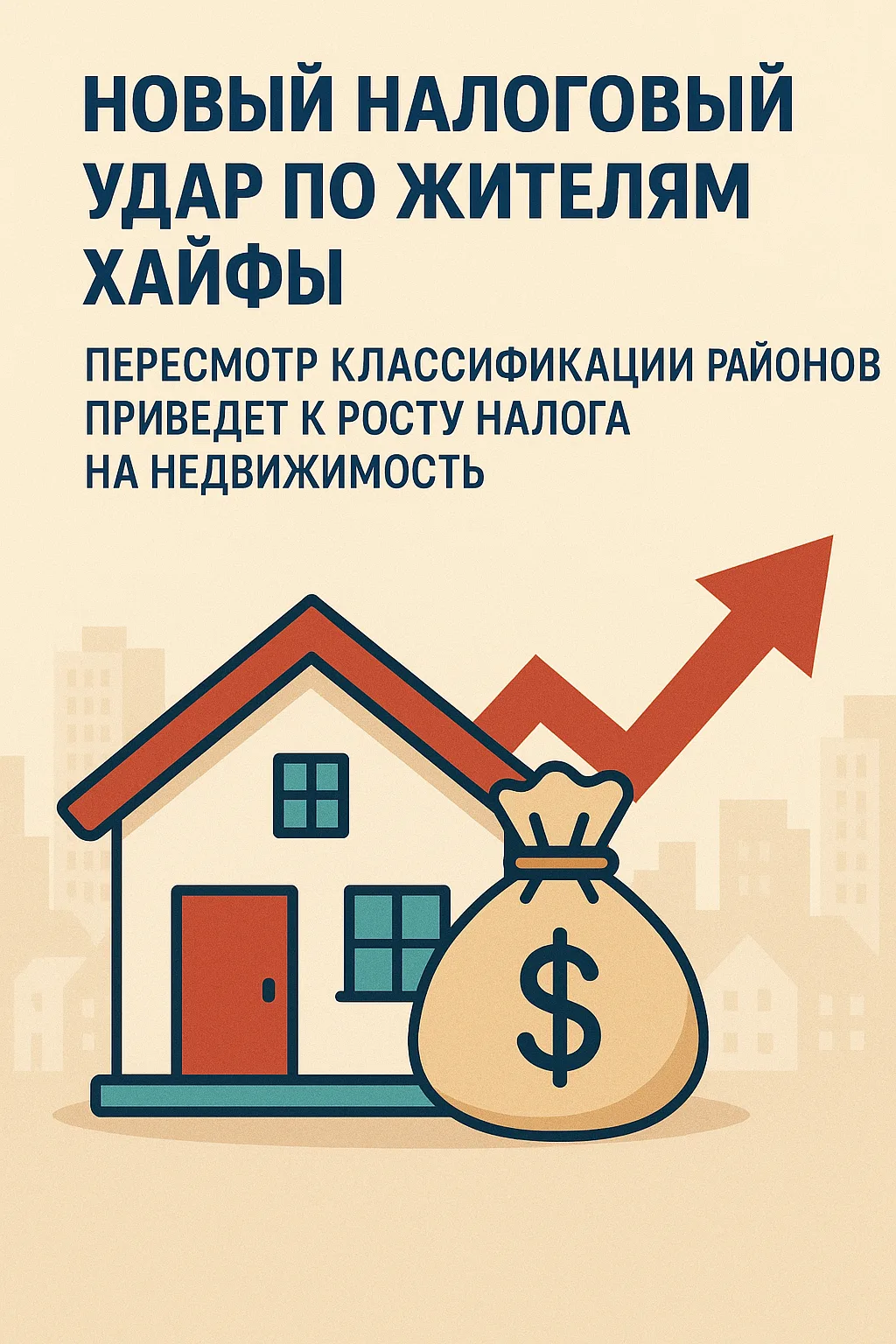 📈 Новый налоговый удар по жителям Хайфы: пересмотр классификации районов приведет к росту налога на недвижимость