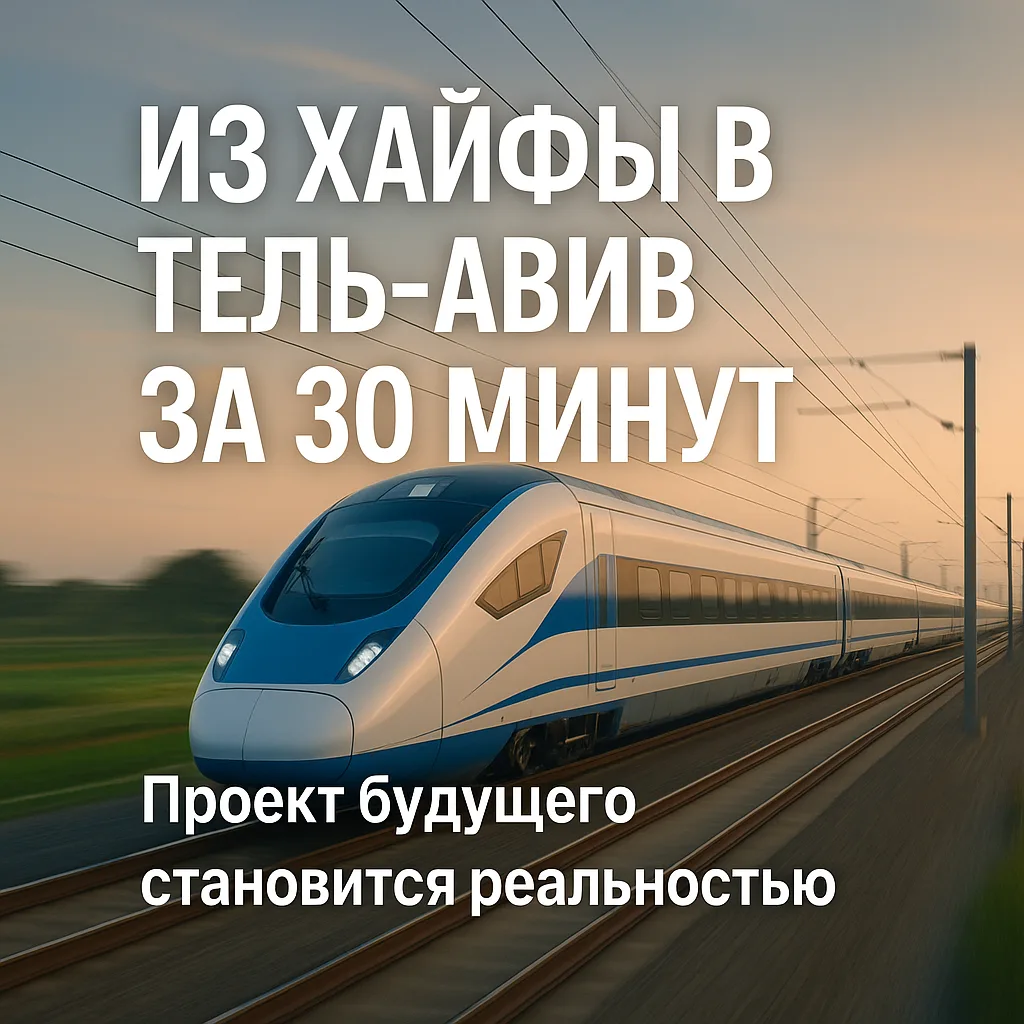 Израиль ускоряется: из Хайфы в Тель-Авив за 30 минут — проект будущего становится реальностью